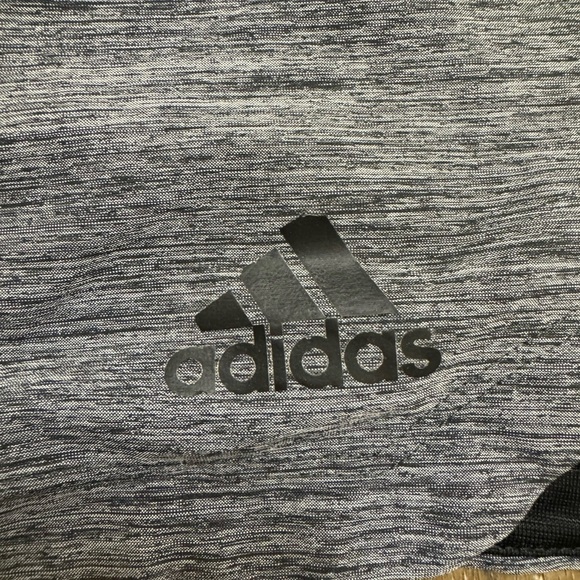 Adidas Men's Heather Gray Athletic Shorts - Picture 5 of 7